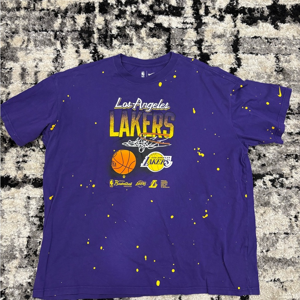 Nike Lakers NBA Tee with Yellow Accents